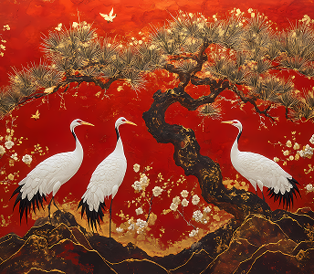 Hạc (Khung vàng) 2